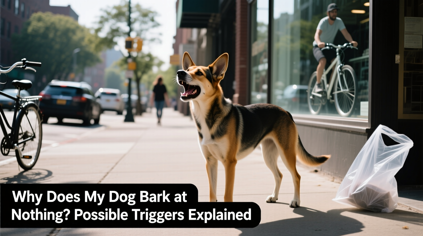 why does my dog bark at nothing on walks possible triggers explained