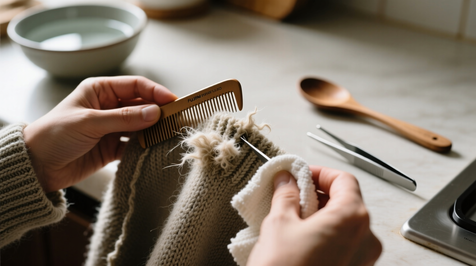 how to revive pilling on cashmere sweaters