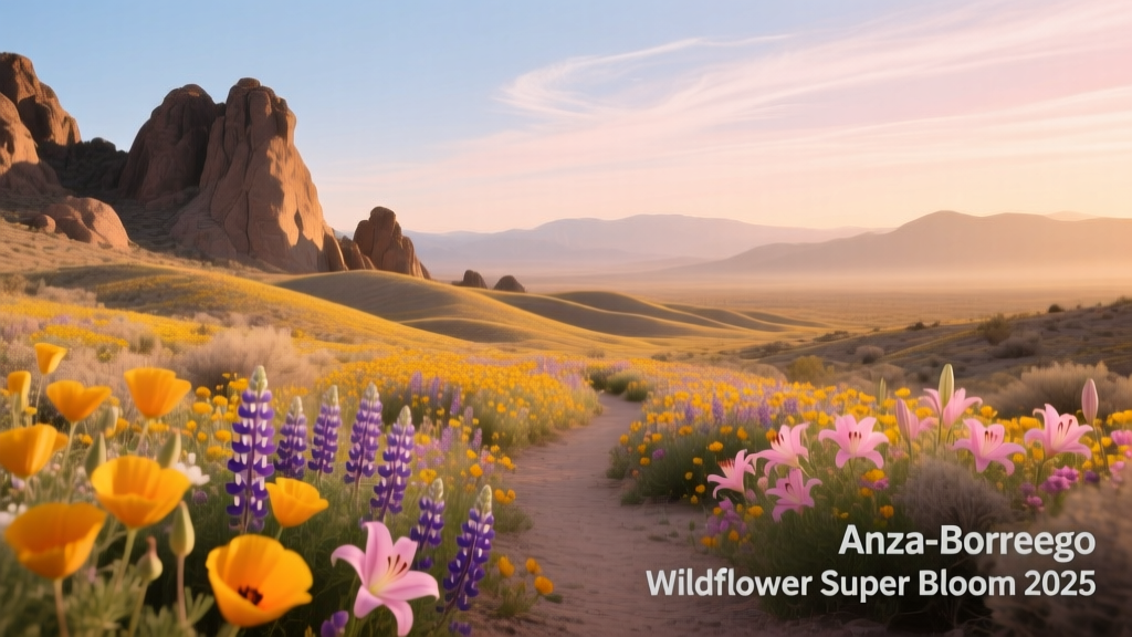 Anza-Borrego Desert State Park Wildflower Super Bloom: When the Desert Blooms Gold