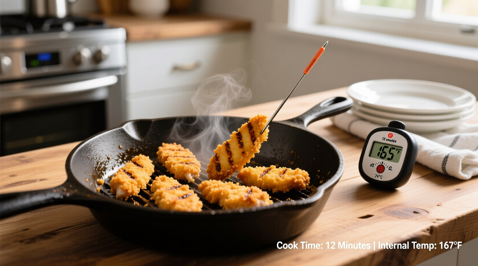 how long to cook chicken fingers