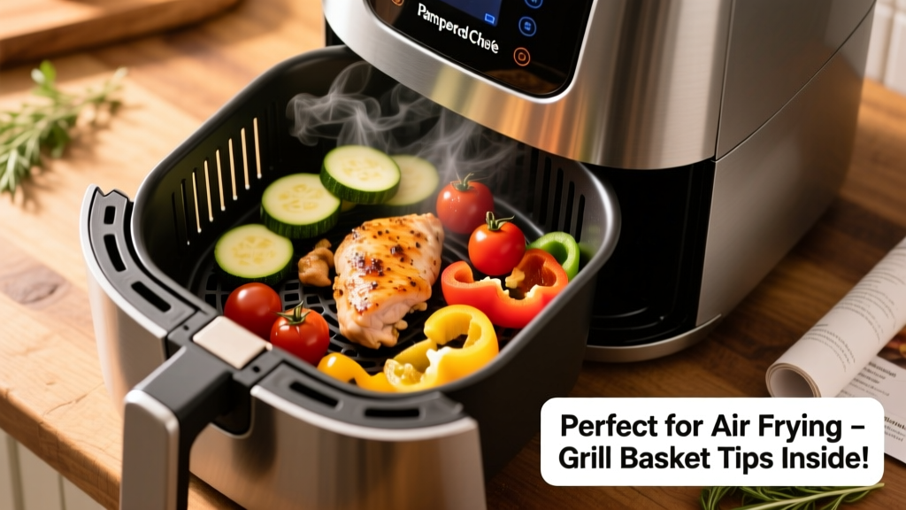 Pampered Chef Grill Basket in Air Fryer: Yes & Tips