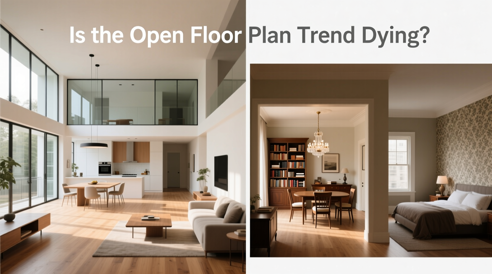 open concept vs defined rooms is the open floor plan trend dying