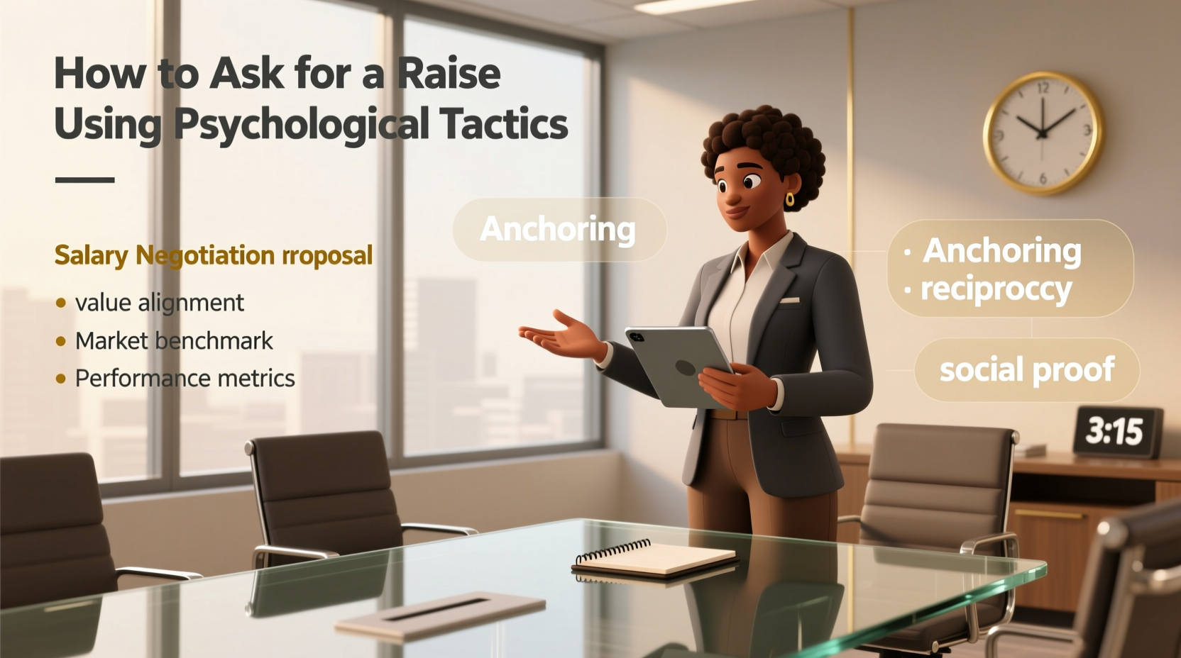 how to confidently ask for a raise using psychological negotiation tactics