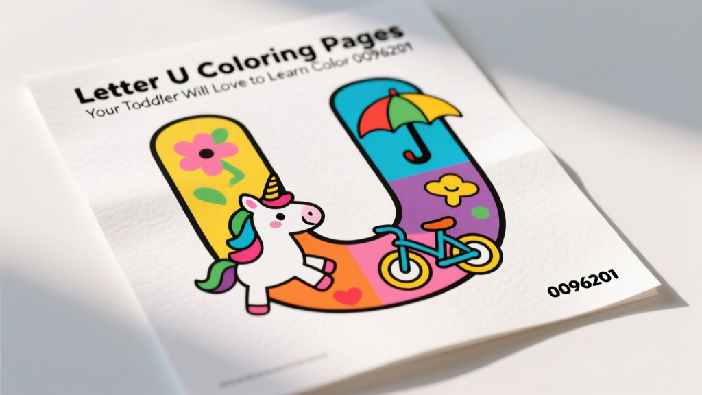 Letter U Coloring Pages Your Toddler Will Love To Learn: Developmentally Smart Design, Safety Verified & Classroom-Tested