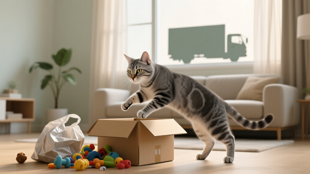 Can impending move change cats behavior? Yes