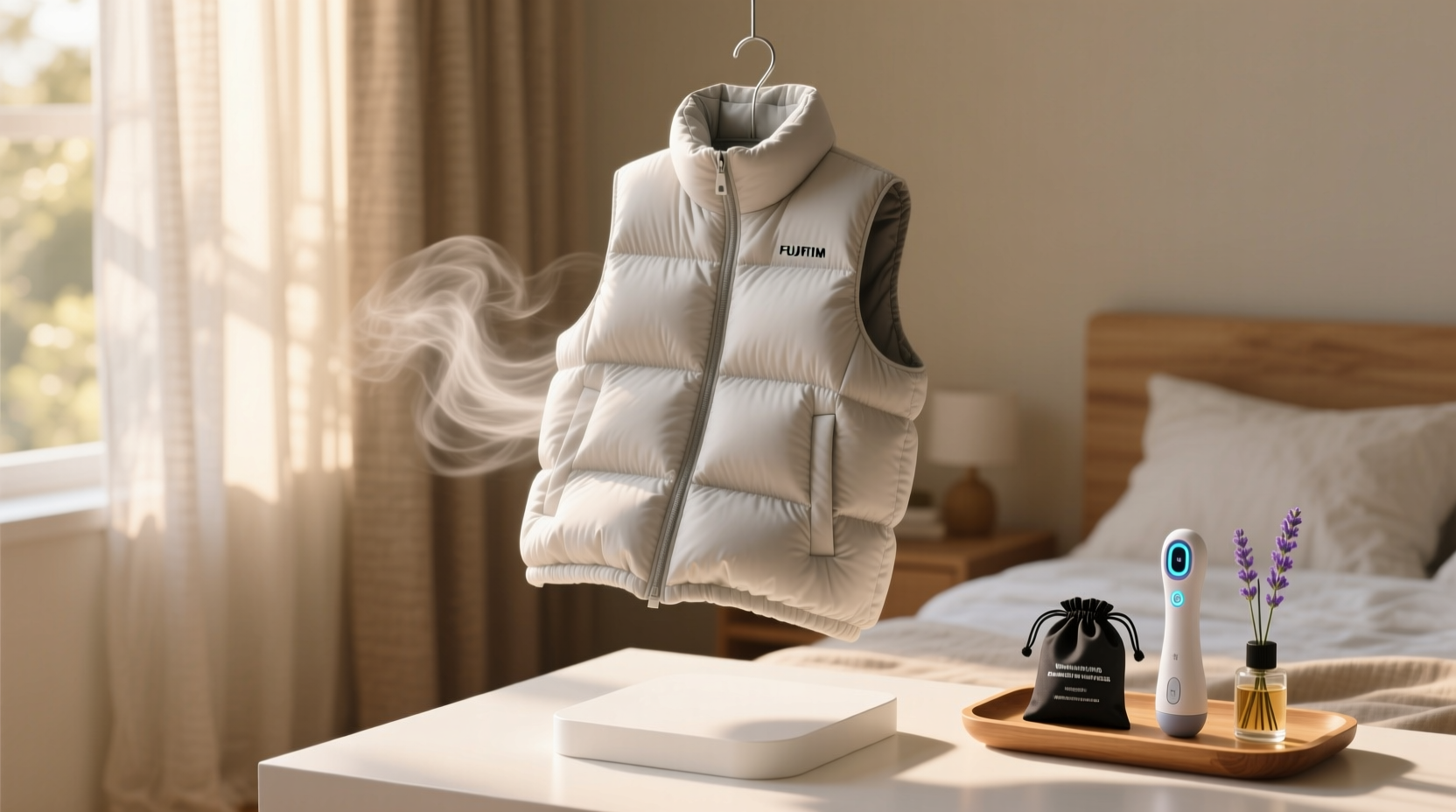 how to deodorize a down puffer vest without washing