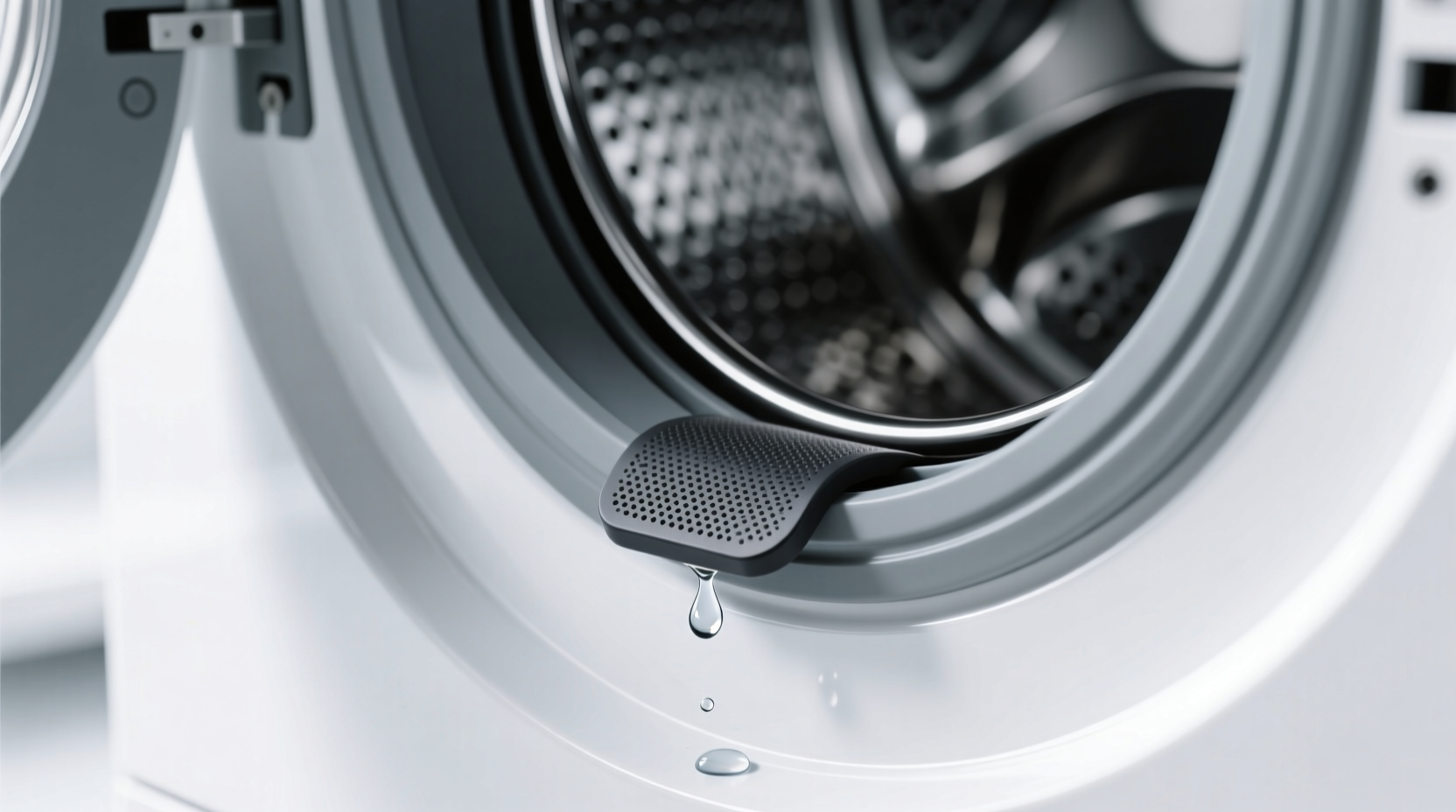 clean washing machine gasket without mold regrowth
