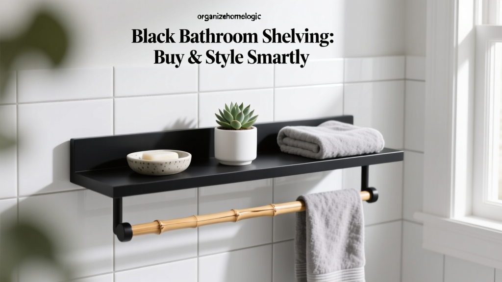 Black Bathroom Shelving: Buy & Style Smartly