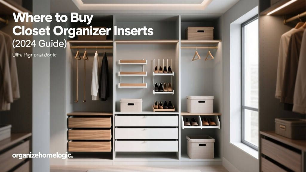 Where to Buy Closet Organizer Inserts (2024 Guide)