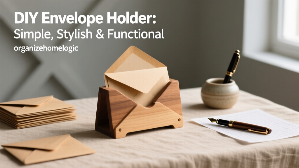 DIY Envelope Holder: Simple, Stylish & Functional