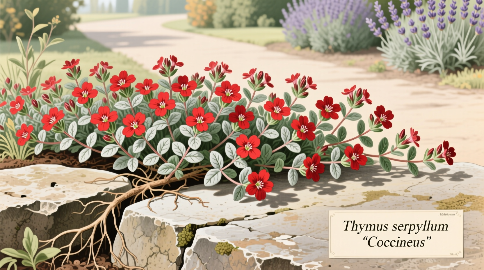 Red Creeping Thyme Bloom Time Guide | TheHomeSprouts