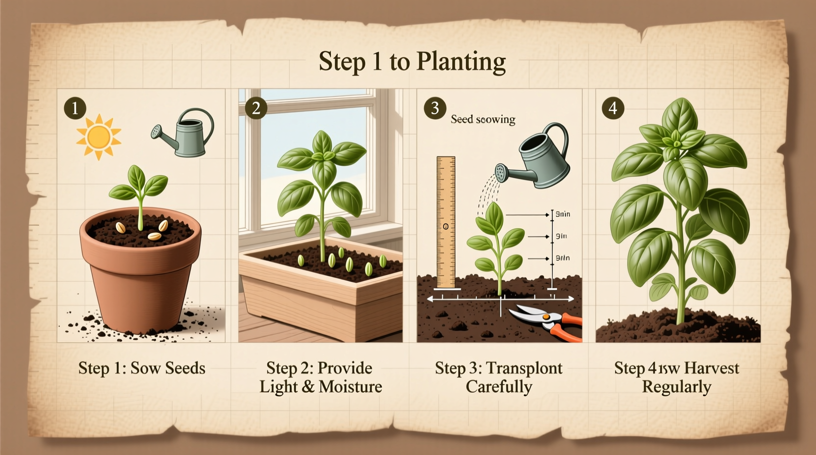Grow Basil in 5 Steps | TheHomeSprouts