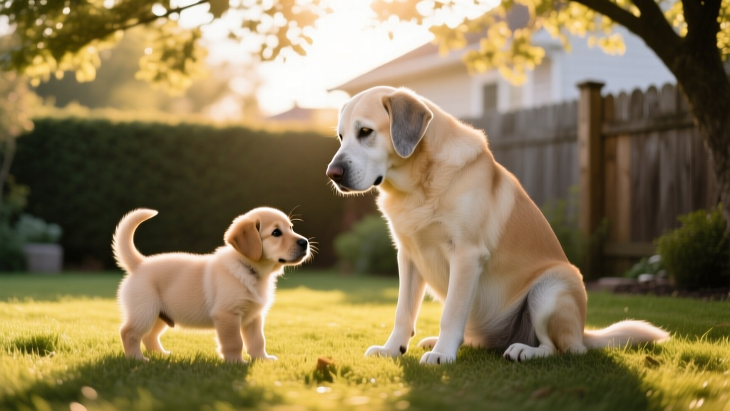 How to introduce a puppy to an older dog