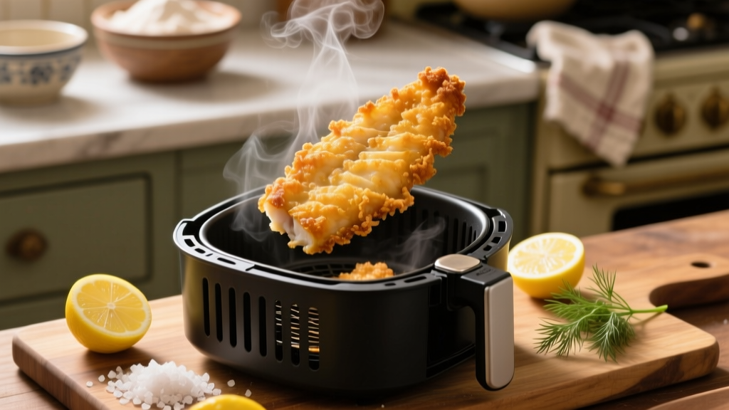 Crispy Frozen Breaded Cod in Air Fryer (5 Min Prep!)