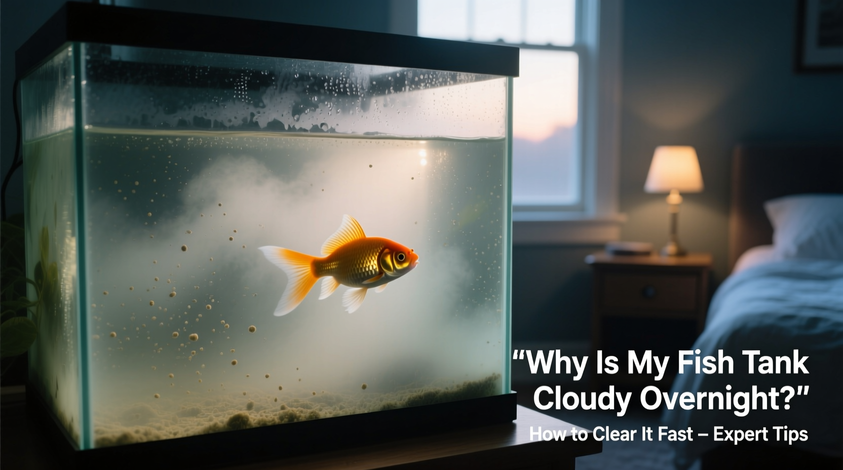 why does my fish tank get cloudy overnight and how to clear it