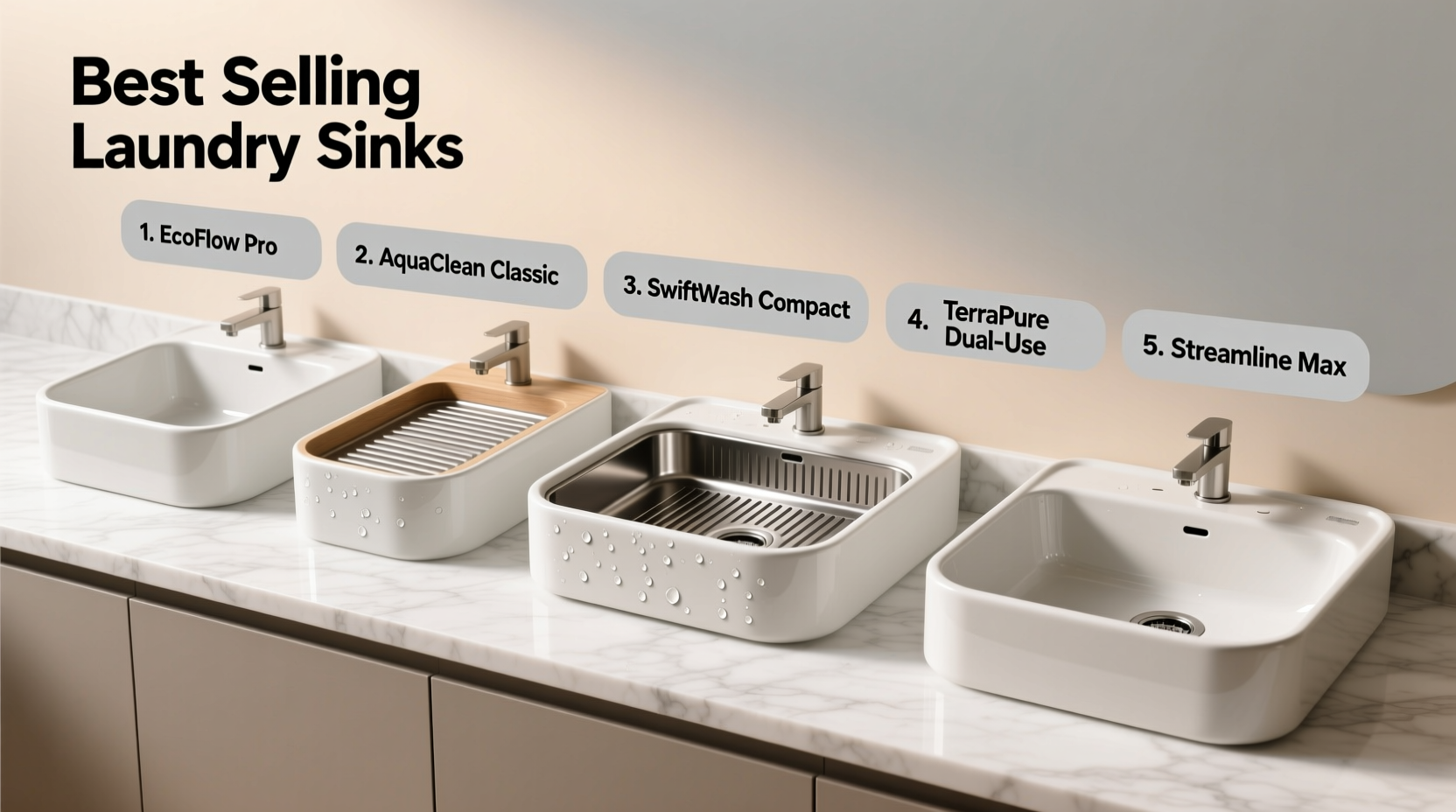 best selling laundry sink with washboard