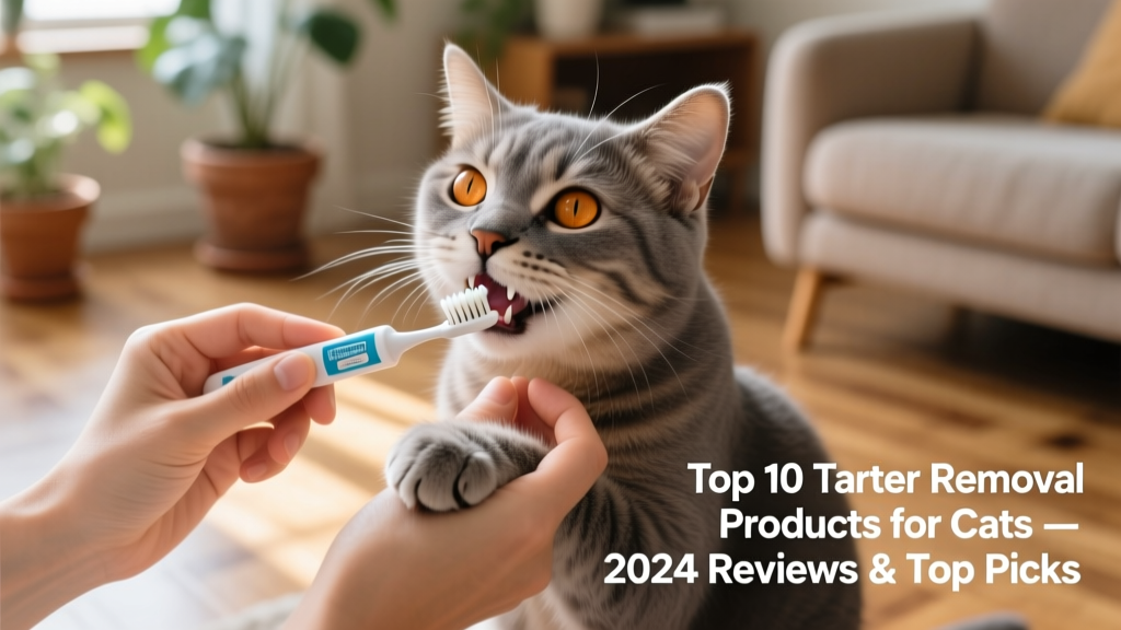 Cat owner gently brushing a cat's teeth with a double-ended toothbrush and paste on finger