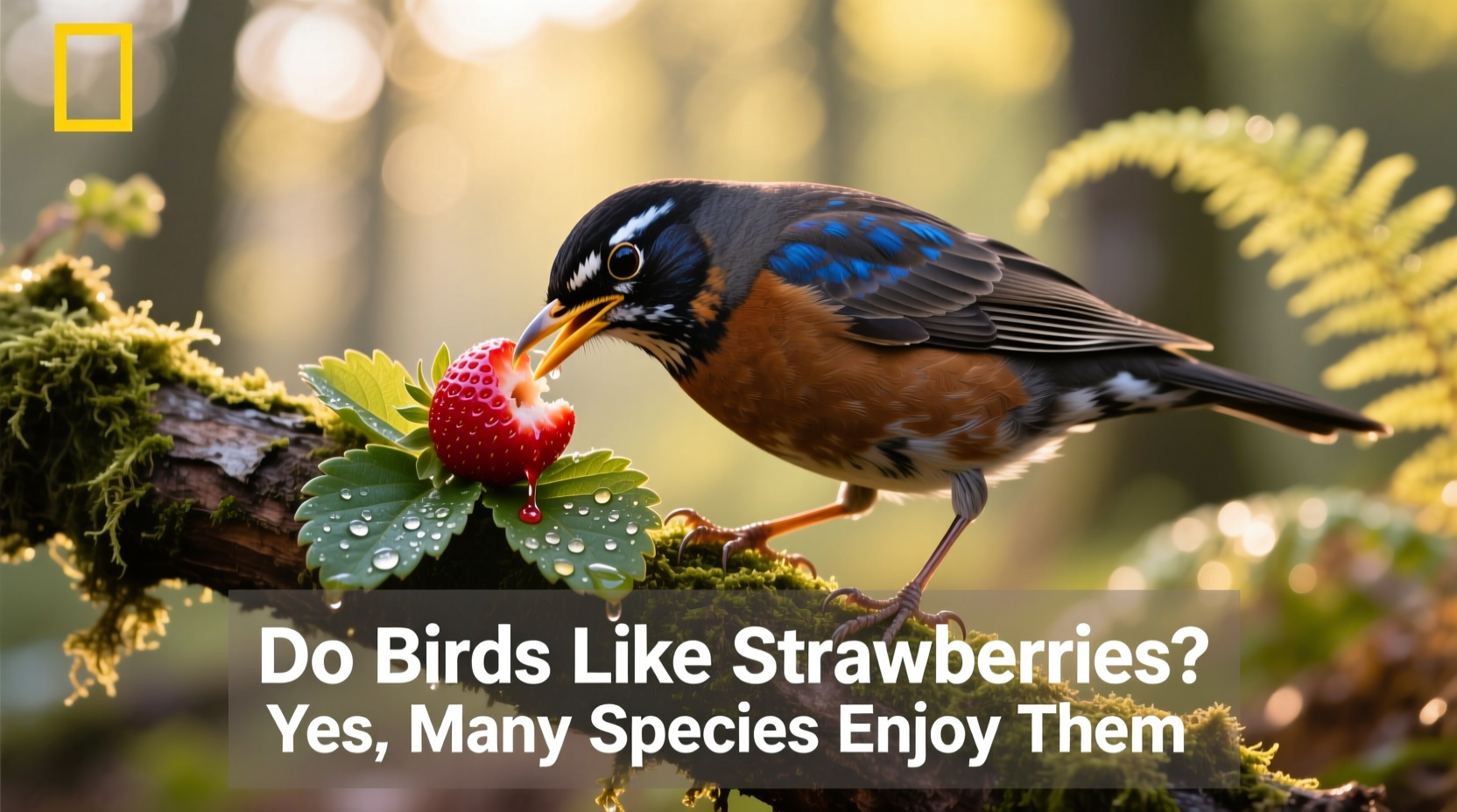do birds like strawberries