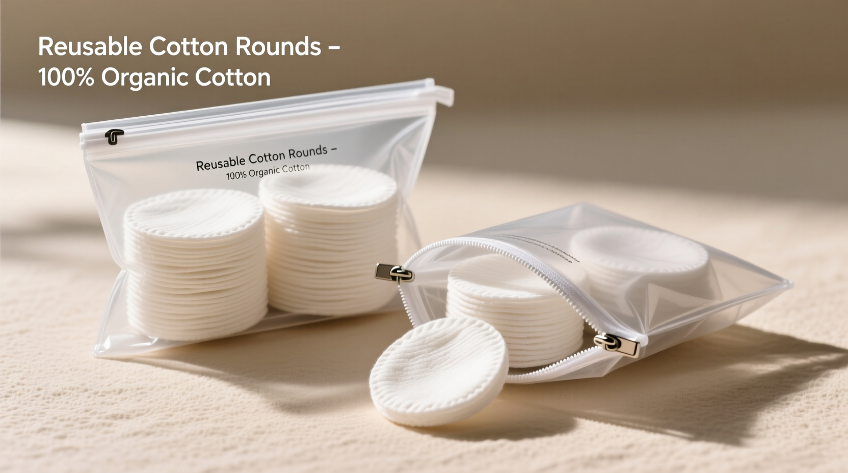 how to wash cotton rounds in zippered bags