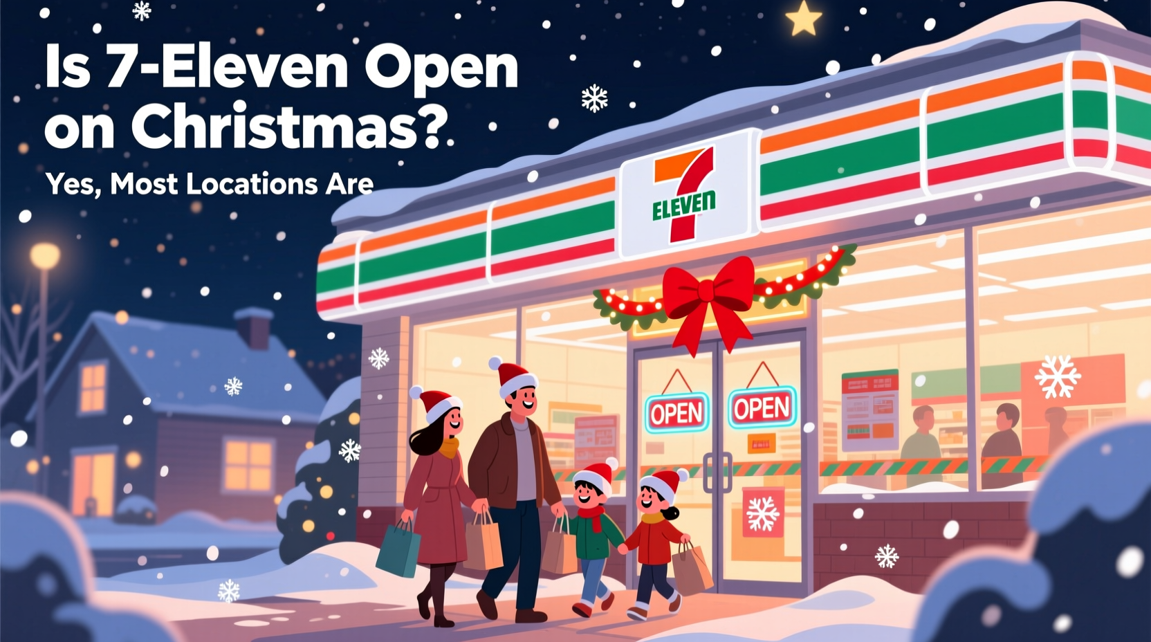 is 7 11 open on christmas