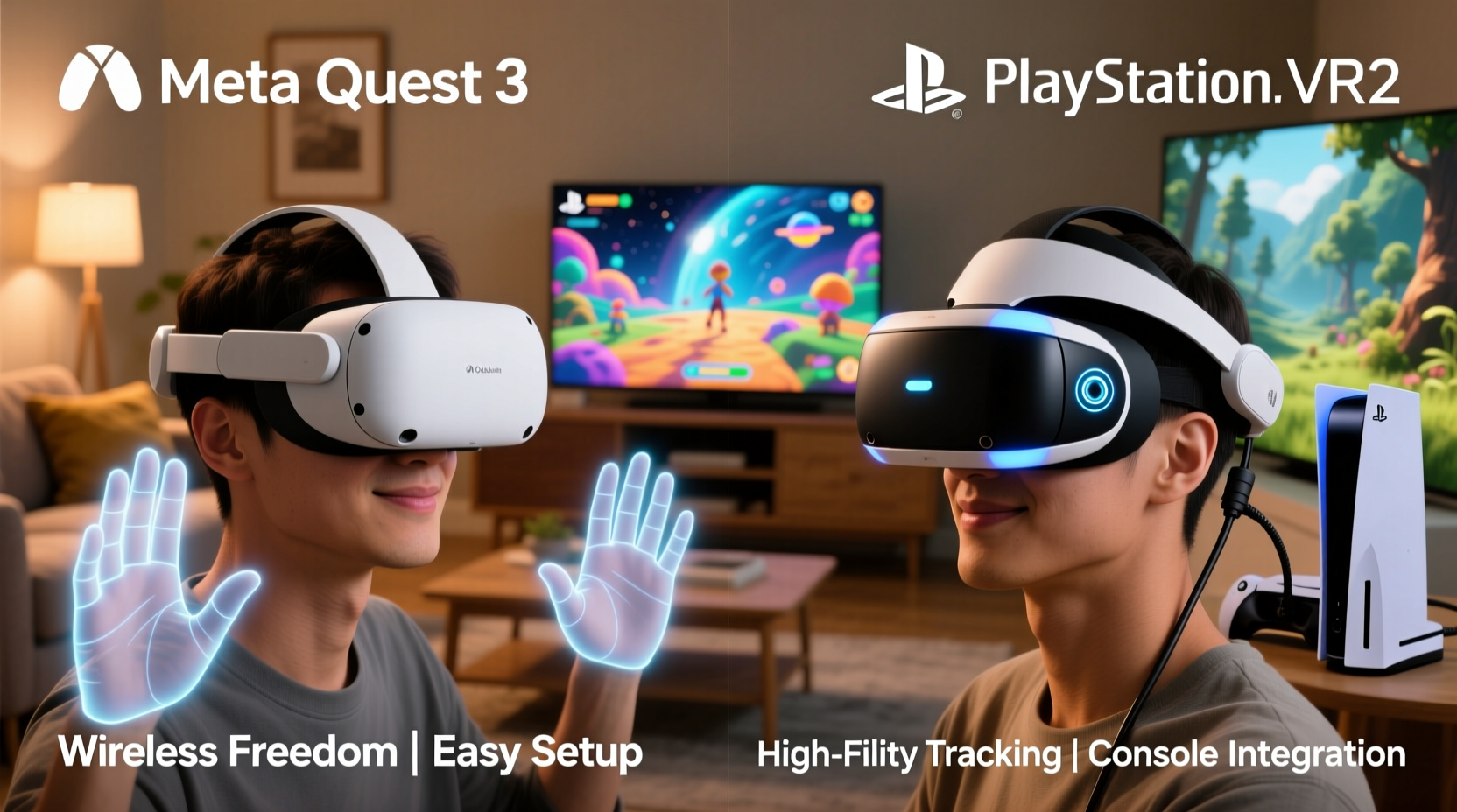 meta quest 3 vs playstation vr2 immersion comparison for casual users