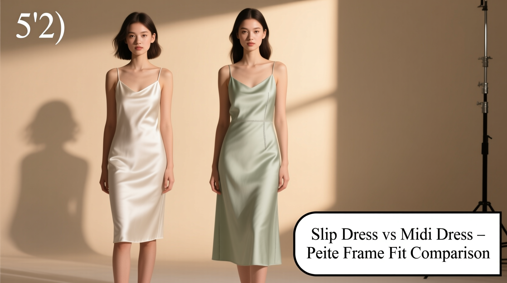 slip dresses vs midi dresses which works better for petite frames