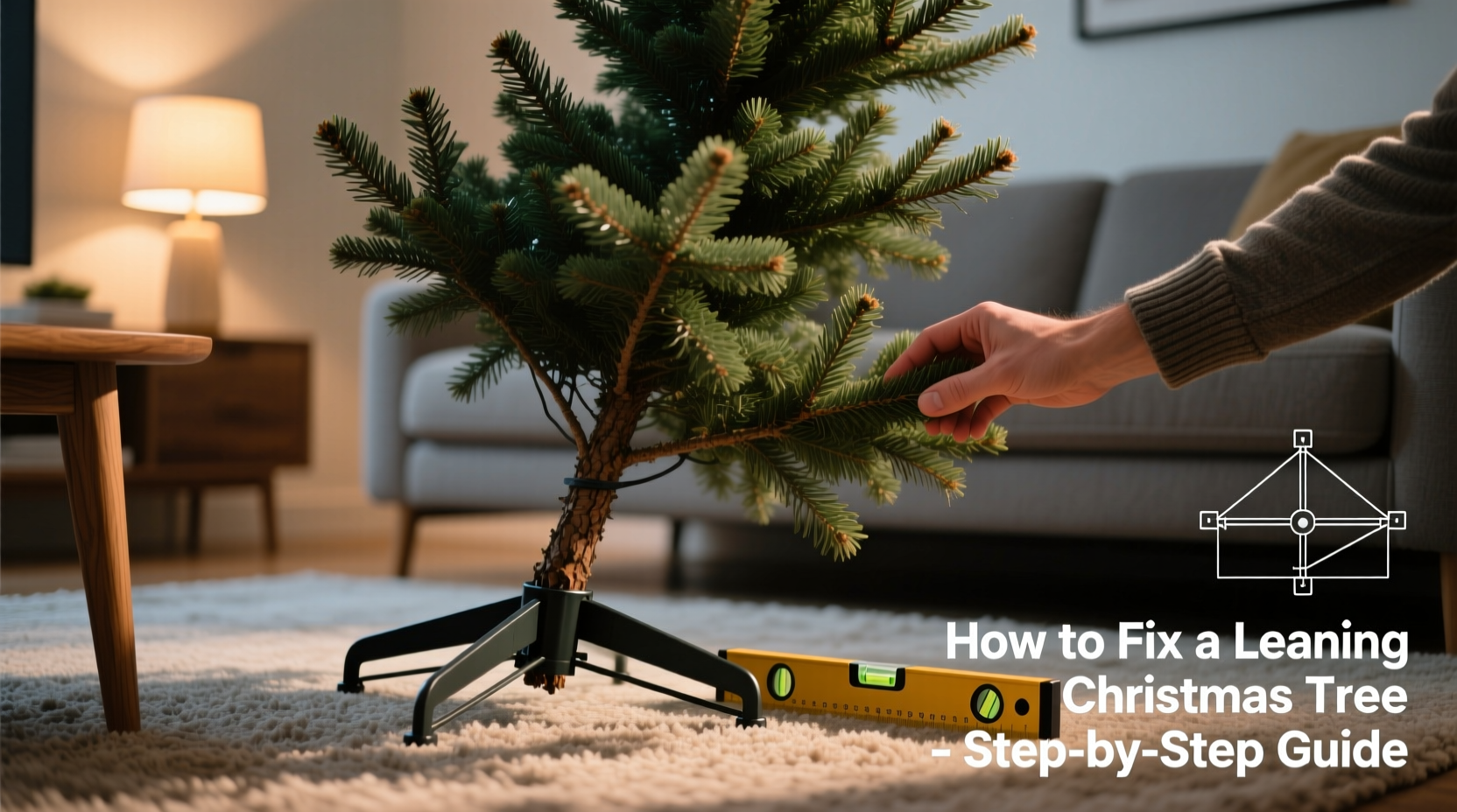 why does my christmas tree lean after a few days how to straighten it