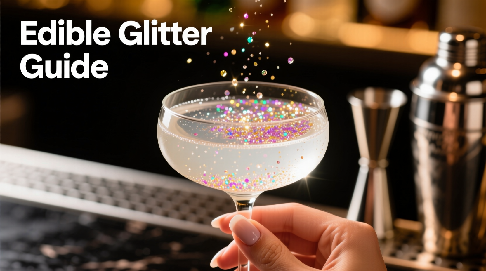 how to use edible glitter in cocktails without ruining the taste