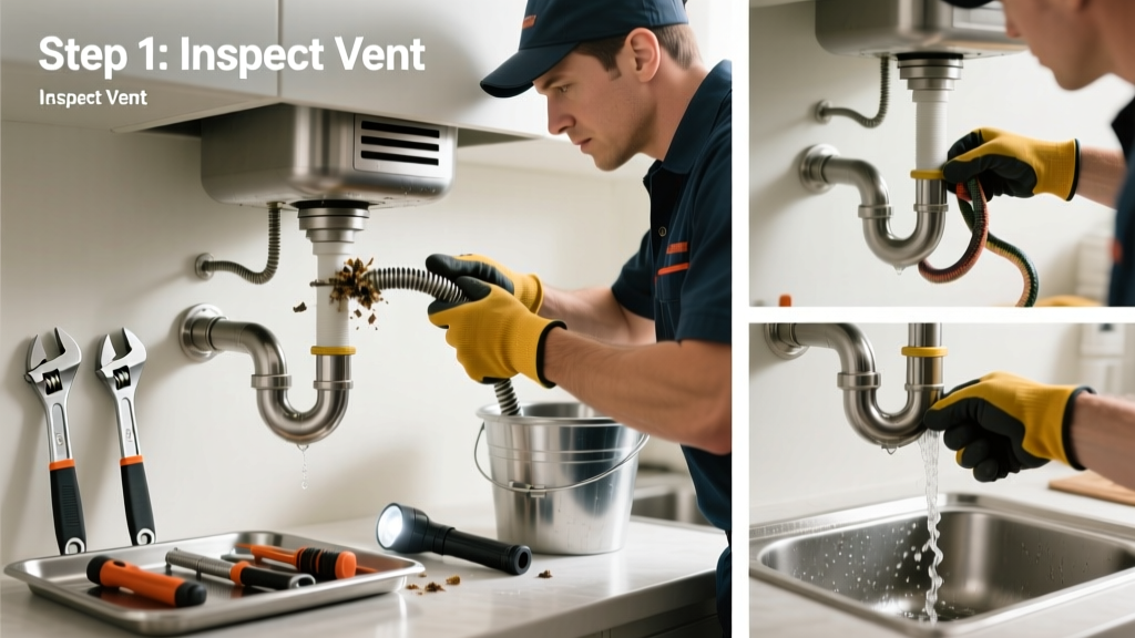 Fixing a Clogged Kitchen Drain Vent: Step-by-Step Guide