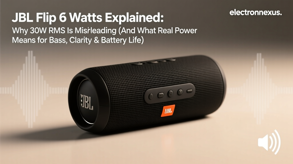 JBL Flip 6 Watts Explained: Why 30W RMS Is Misleading (And What Real Power Means for Bass, Clarity & Battery Life)