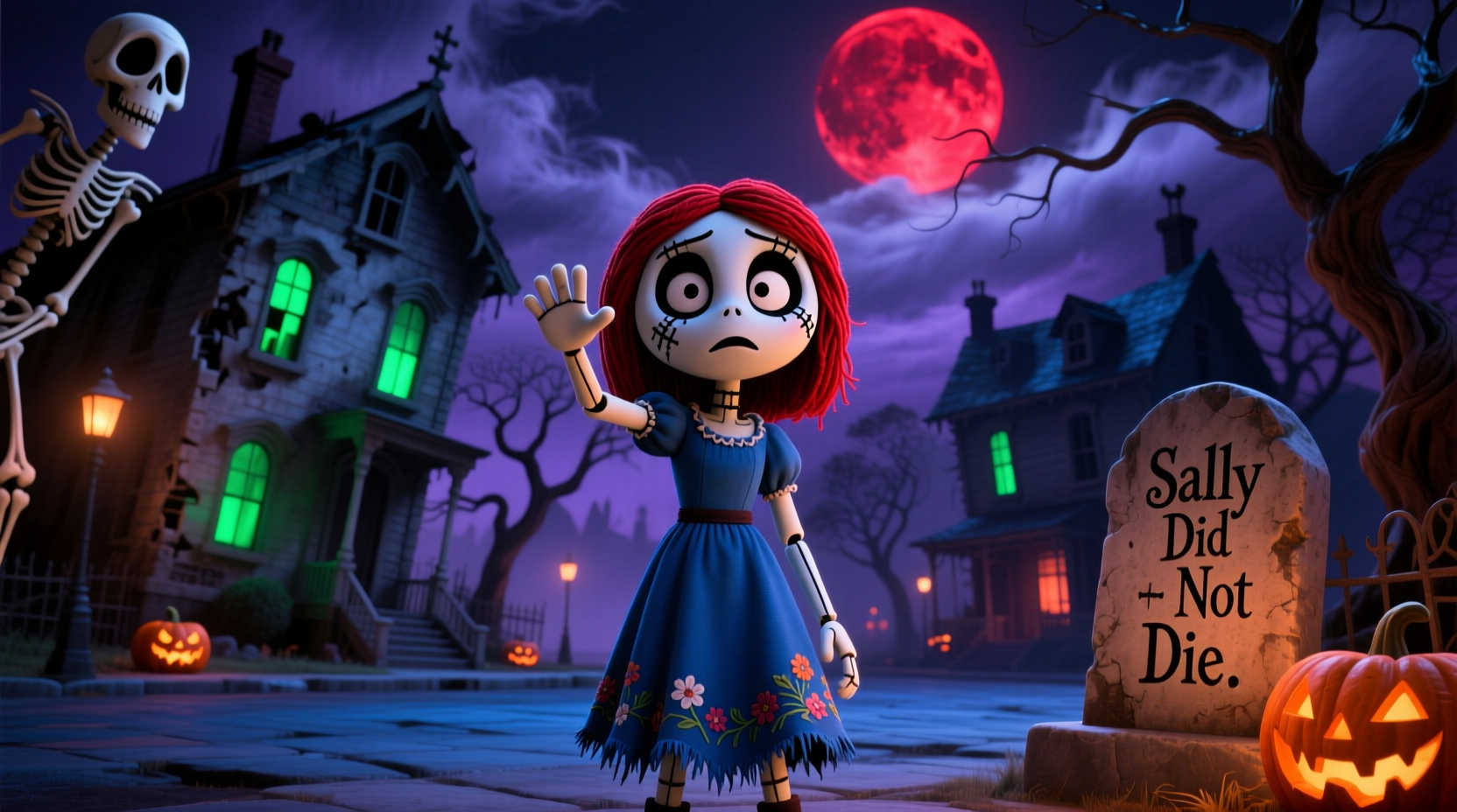 how did sally die in nightmare before christmas