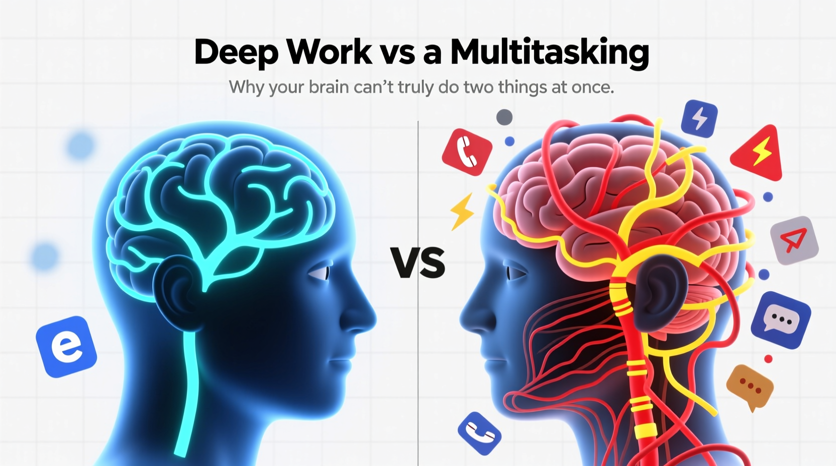 deep work vs multitasking why your brain cant actually do two things at once effectively