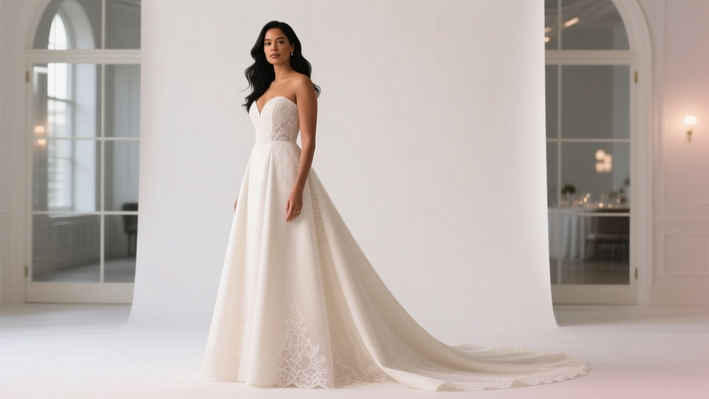 A-Line Court Train Wedding Dresses: Flatter Body & Budget