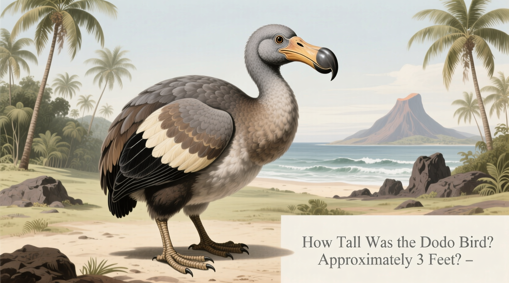 how tall was the dodo bird