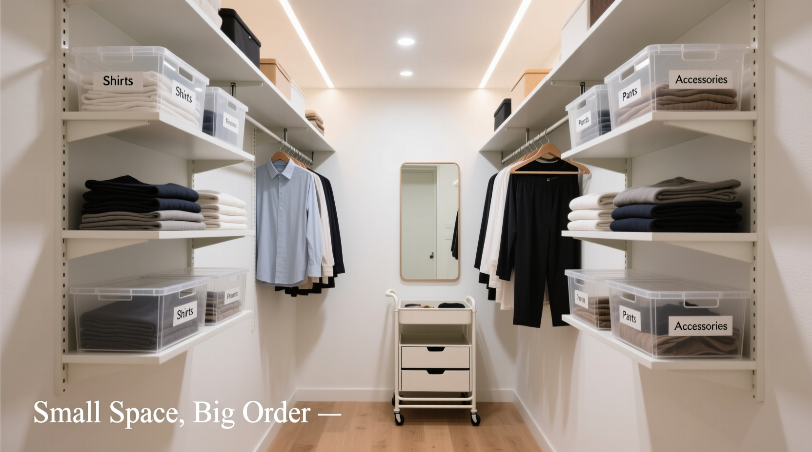 how to organize a small closet efficiently with limited space