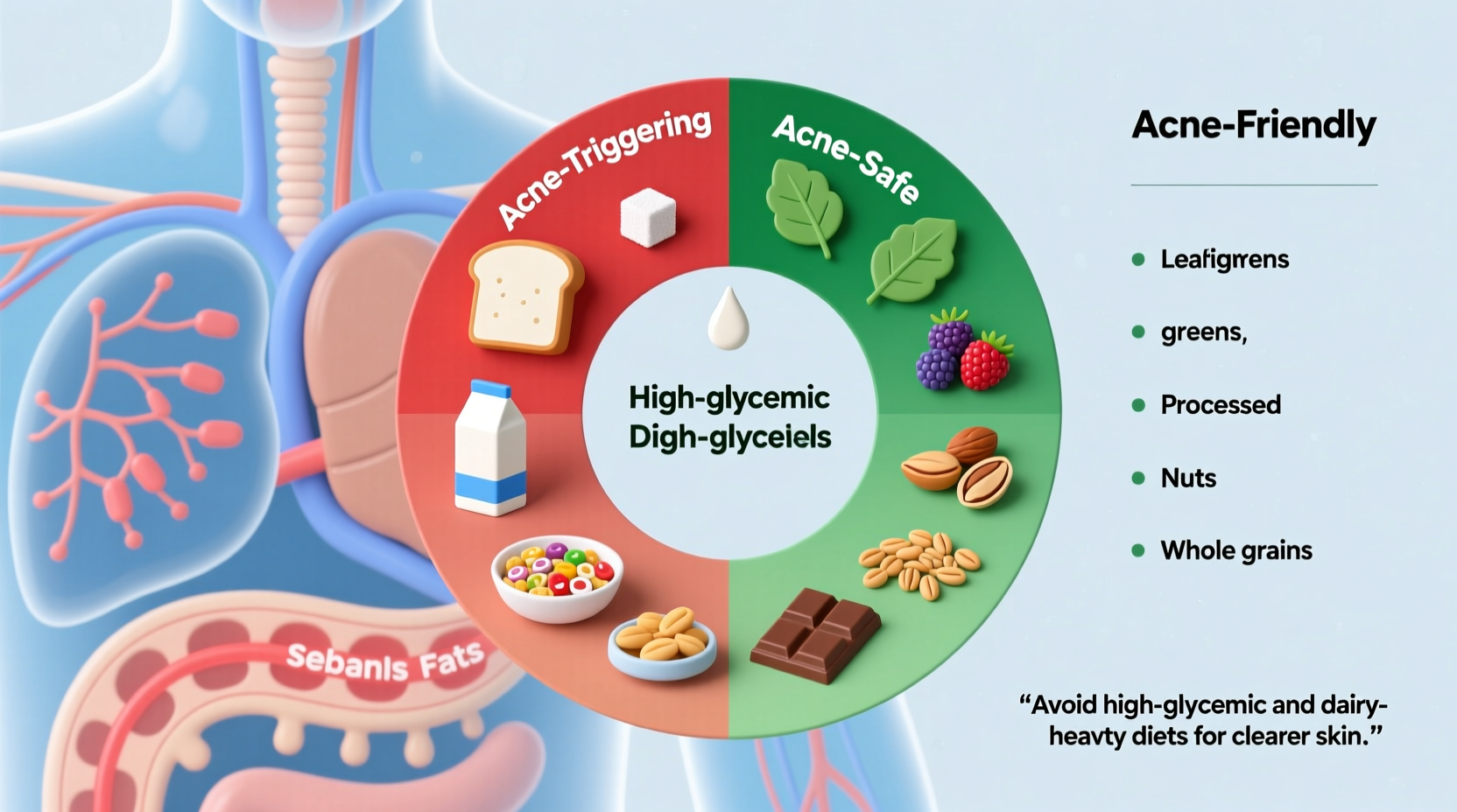 what foods cause acne