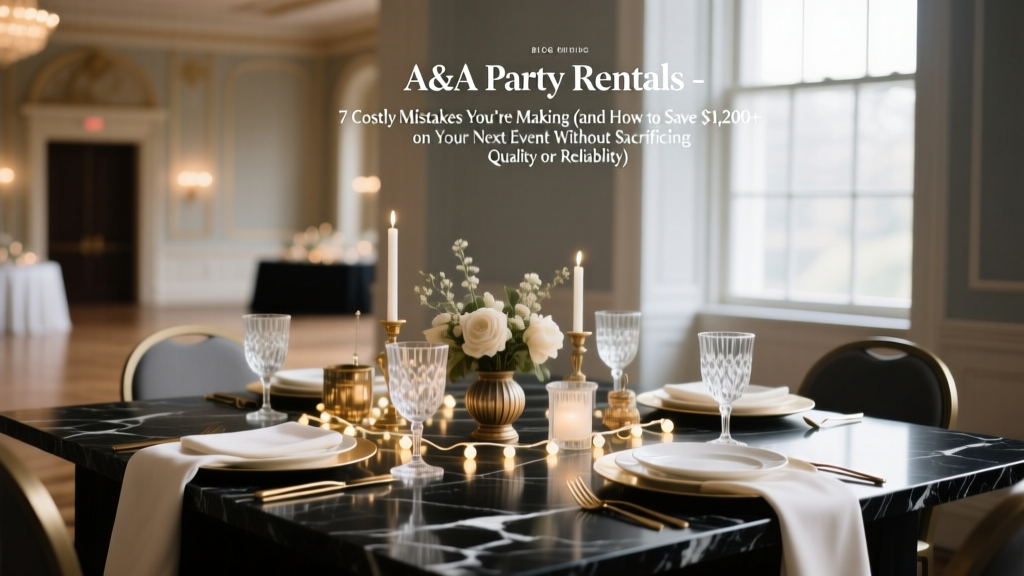 A&A Party Rentals: 7 Costly Mistakes to Avoid