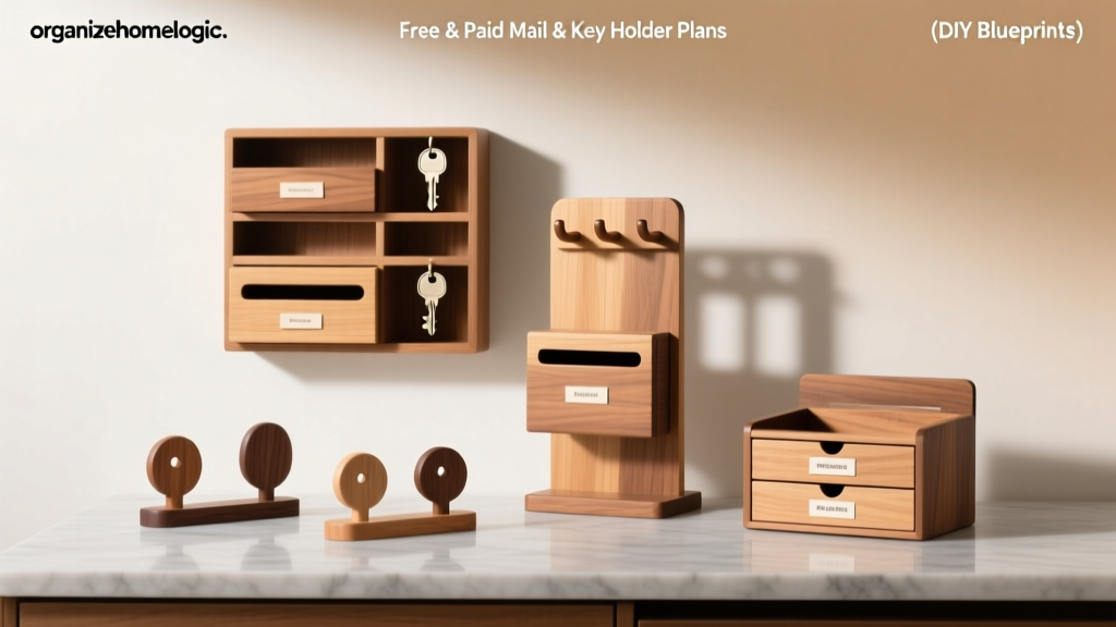 Free & Paid Mail & Key Holder Plans (DIY Blueprints)