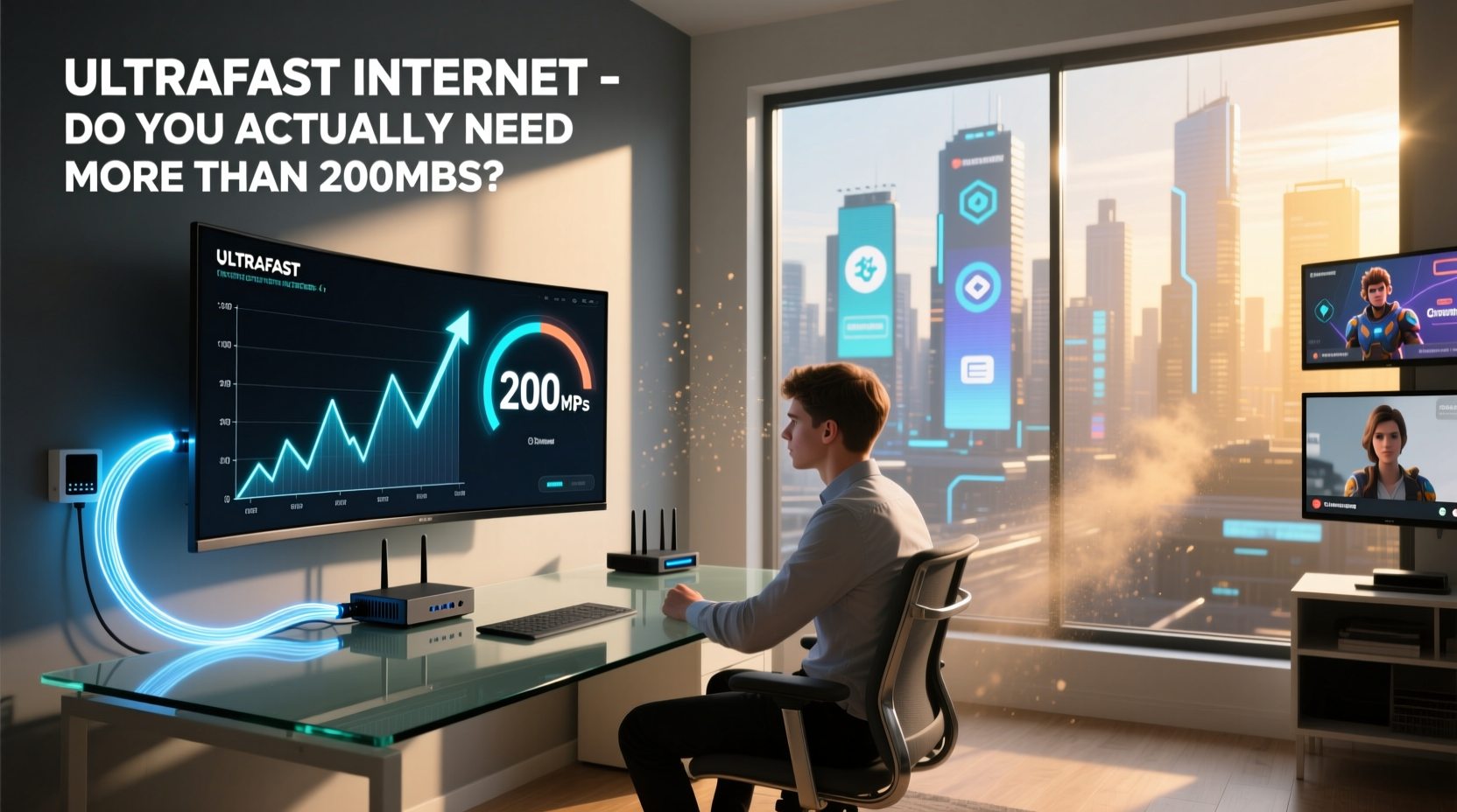 ultrafast internet do you actually need more than 200mbps