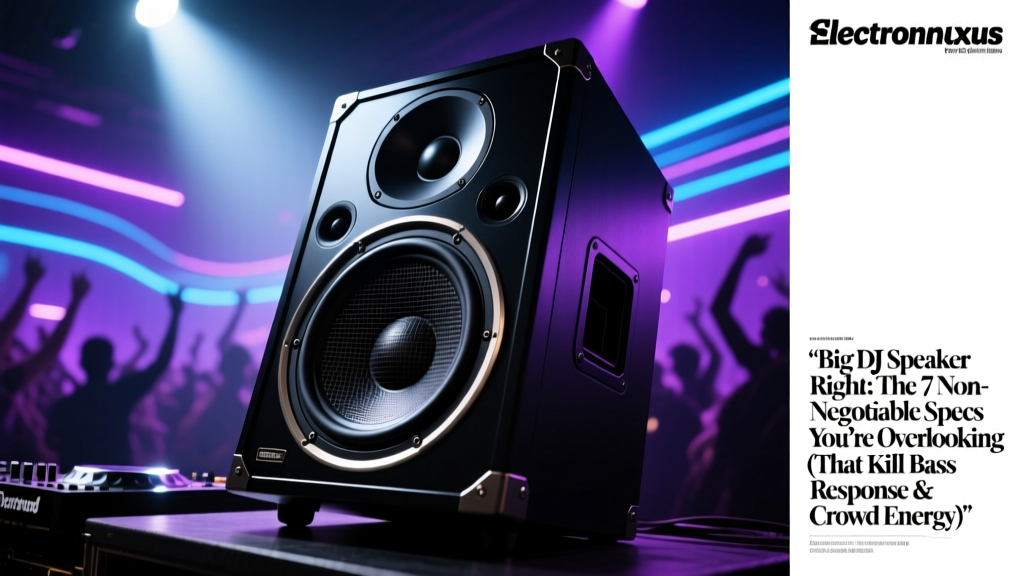 Big DJ Speaker Right: The 7 Non-Negotiable Specs You’re Overlooking (That Kill Bass Response & Crowd Energy)