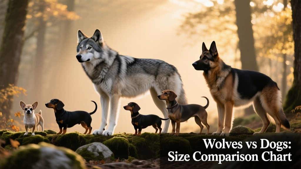 How Big Are Wolves Compared to Dogs? (Size Chart & Comparison)