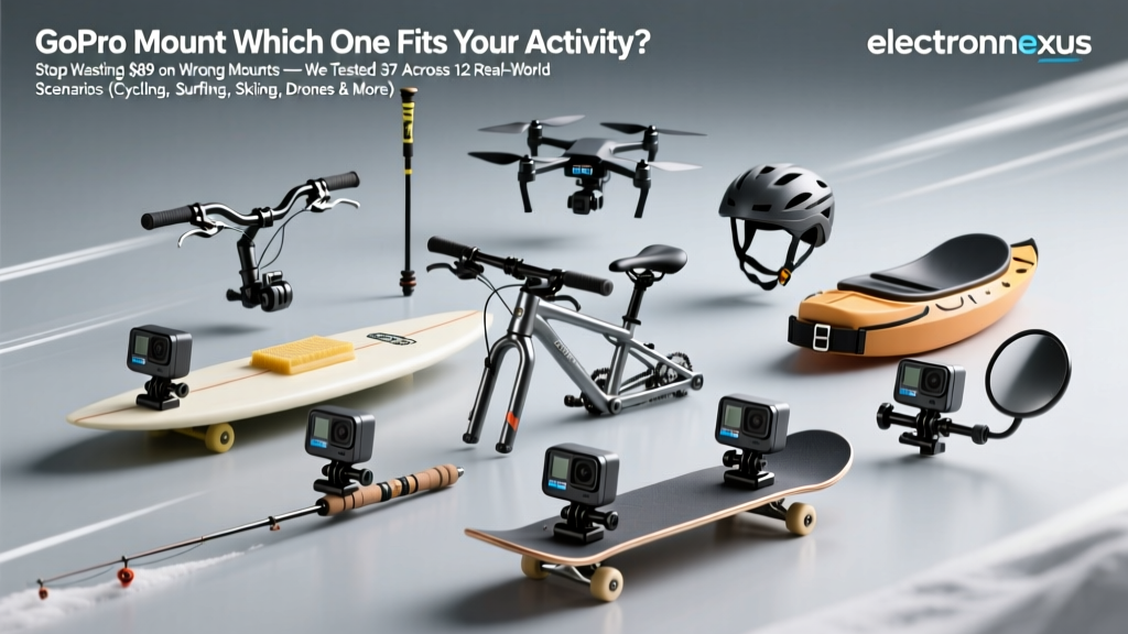 GoPro Mount Which One Fits Your Activity? Stop Wasting $89 on Wrong Mounts — We Tested 37 Across 12 Real-World Scenarios (Cycling, Surfing, Skiing, Drones & More)