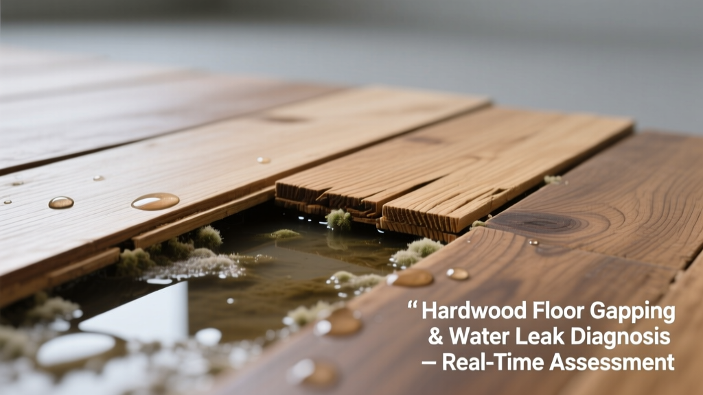 Hardwood Floor Gapping Leaking Water: Quick Diagnosis