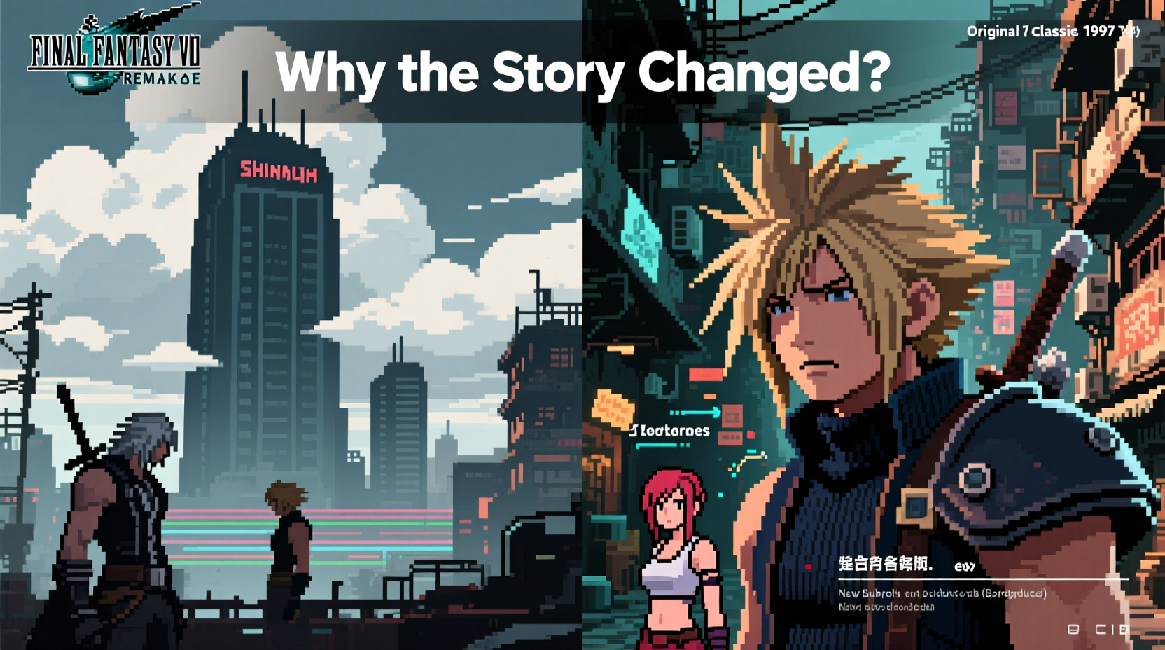 why is final fantasy 7 remake so different from the original story