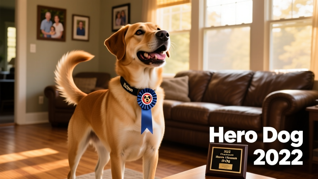 Inspirational Rescue Dog Ethan Takes Home the 2022 American Humane Hero Dog Award