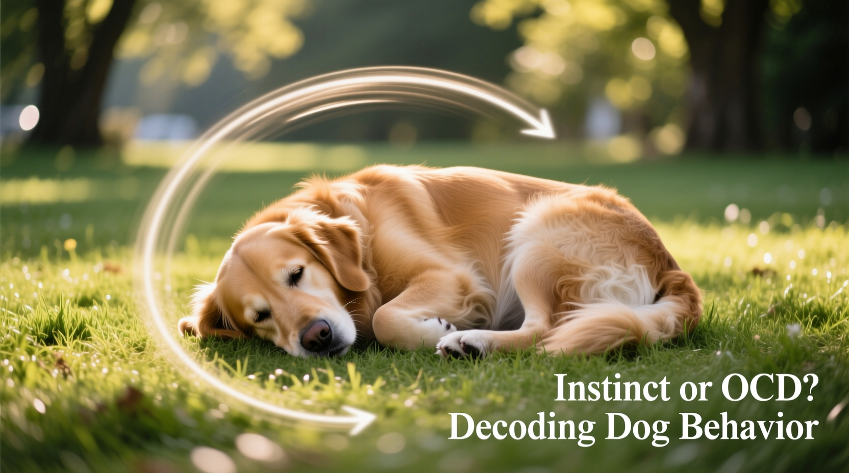 why do dogs spin in circles before lying down and is it instinct or ocd