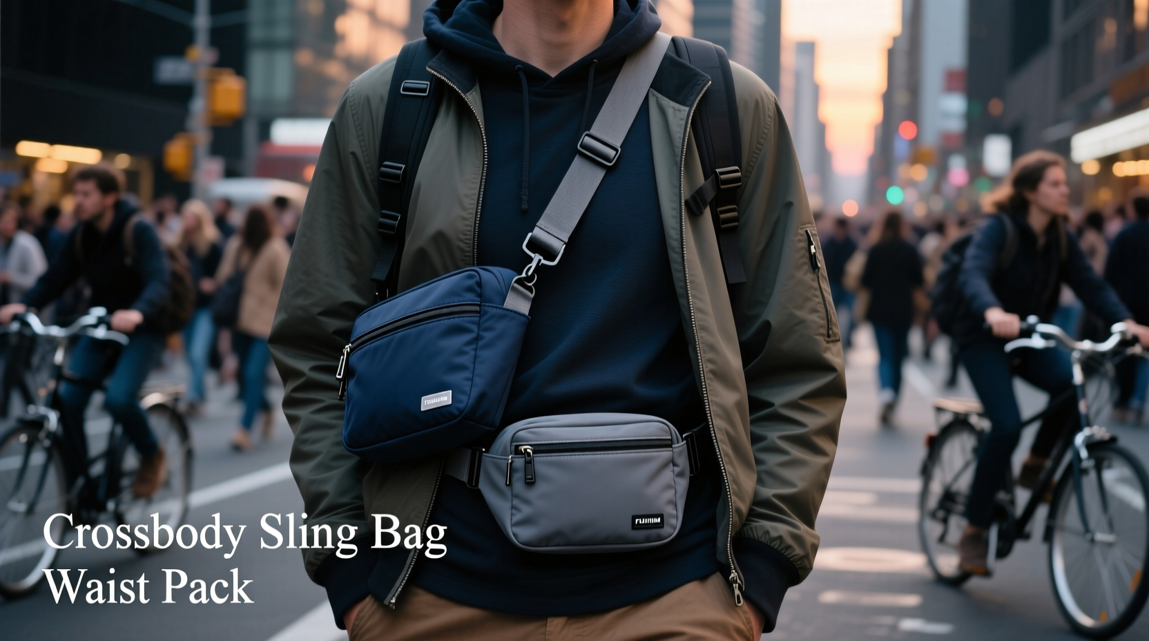 crossbody sling bag vs waist pack which is less likely to get stolen while traveling