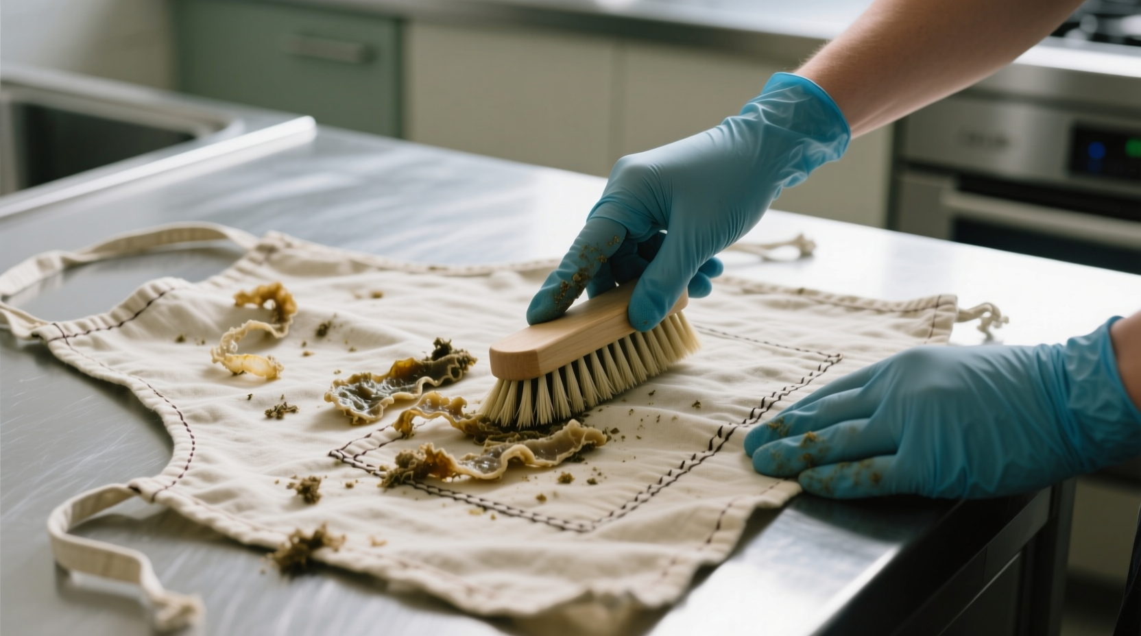 how to remove dried scoby residue safely