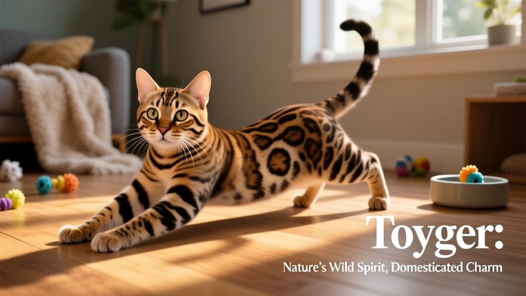 Medium shot of toyer cat