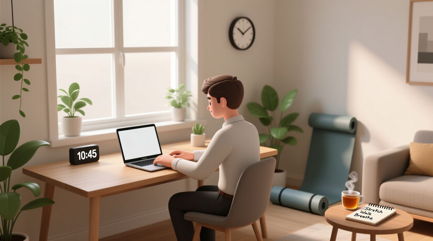 plan your breaks for more successful telecommuting